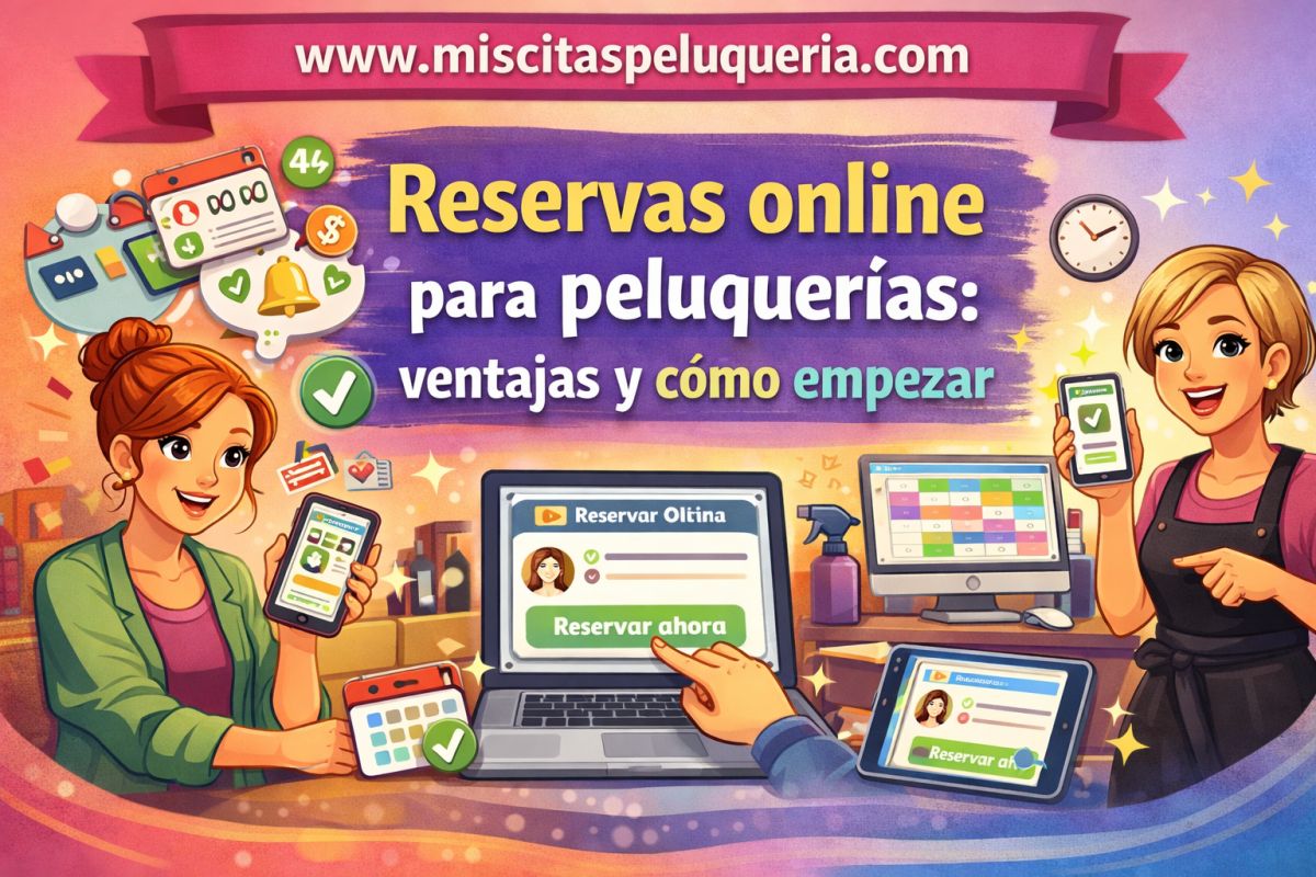 Reservas online para peluquerías: ventajas y cómo empezar